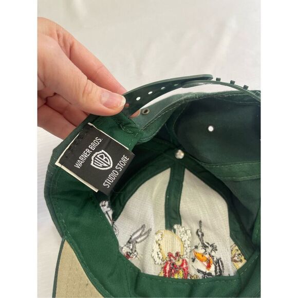Warner Bros Looney Tunes VTG Green SnapBack Hat - Picture 4 of 6